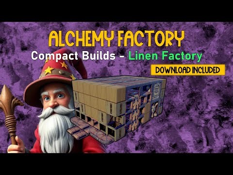 Alchemy Factory - Compact Builds - (Stackable Linen Factory) - Downloadable Blueprints
