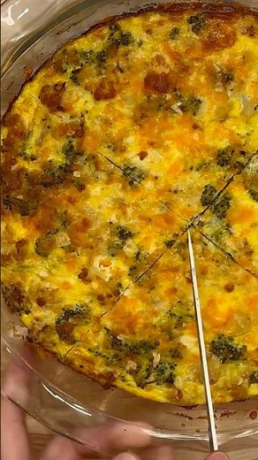 Easy & Healthy Quiche Recipe with Broccoli and Cauliflower #QuicheRecipe #EasyRecipes #Shorts