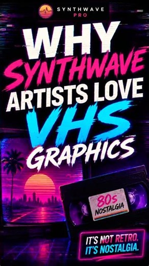 The Nostalgia Hack Behind Synthwave Visuals #retro #nostalgia #vhs