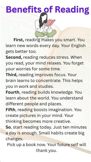 5 Amazing Benefits of Reading Books 📚 | Why You Should Read Every Day #shorts #lovereading