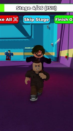 Roblox - SUPERHERO VS VILLAIN PRISON P1 Chase JUMPSCARE