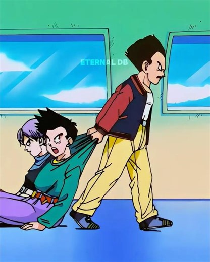 Vegeta Drags Goten & Trunks😂 | Dragon Ball GT #shorts