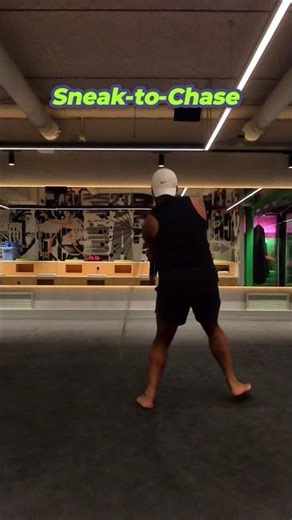 Rope Flow Patterns: Sneak-to-Chase (Back View) #ropeflow #footwork #coreworkout