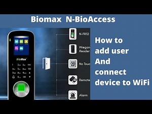 Installation of Biomax N-Bioaccess | How to add user and connect device to WiFi | Biomax attendance