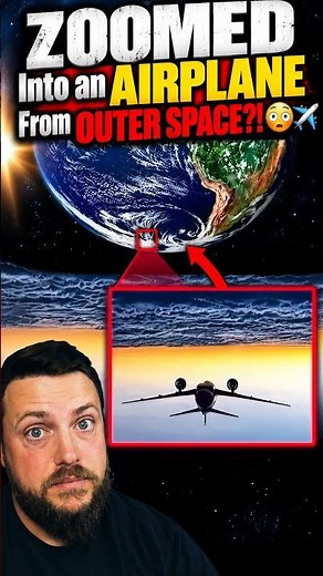 ZOOMED Into an AIRPLANE From OUTER SPACE?! 😳✈️