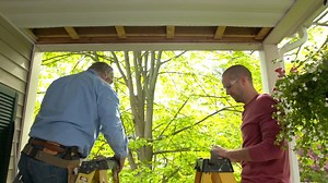 Tom Silva shows you how to safely hang a porch swing through vinyl! | This Old House