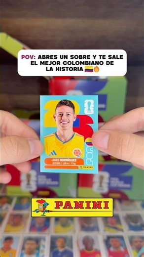 Abres un sobre y te sale James Rodríguez 😳🔥 | Panini Mundial 2026