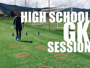 Soccer Goalkeeper Training | High School Goalie Training Session | Handling, Diving, High Balls