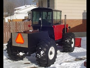 Homemade Tractor Plowing After Another Snow Storm Part II