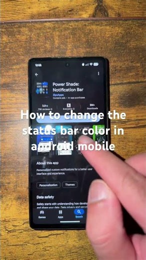 How to change the status bar color in android mobile