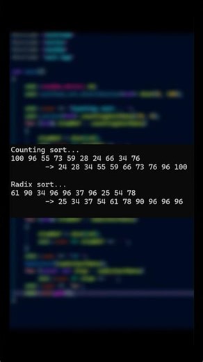 Radix Sort and Counting Sort in C++