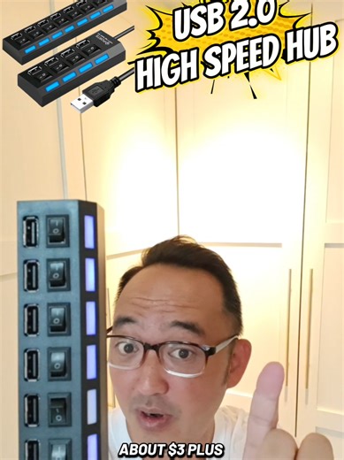 USB2.0 hi speed hub available in 4 or 7 port for less than $5 each. can use for charging or connect your PC devices. Comes with on/off switch with led indicator . Very good deal. #usbhub #usbport #7portusb #4portusb #usb @user4410518050840