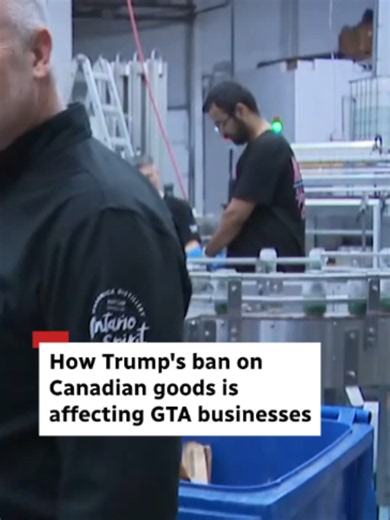 U.S. President Donald Trump is banning the import of Canadian alcohol, motorcycles and various other products into the U.S. CBC Naama Weingarten spoke to GTA business owners about how they could be impacted. #trump #canada #usa #toronto #businesses
