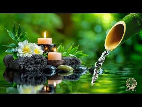 Sleeping Music for Deep Sleeping 😴 Bamboo Water Fountain, Deep Relaxation Music, Spa and Massage
