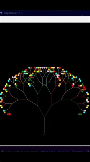 Magic colourful Tree using python in only 5 minutes for Beginners🚀🔥💫 @YG_coding #python #coding #art