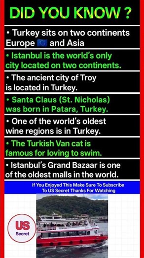 Amazing Facts About Turkey That Will Surprise You 🌍