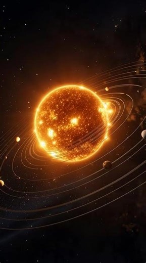 Title:Planets Rotating Around the Sun 🌞🪐 | Solar System for Kids #Shorts