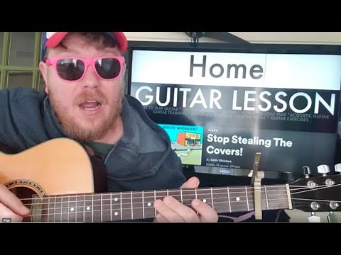 How To Play Home guitar Edith Whisker // easy guitar tutorial beginner lesson easy chords