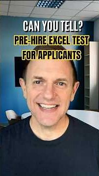 How to Test Excel Skills of Job Applicants | Try for Free