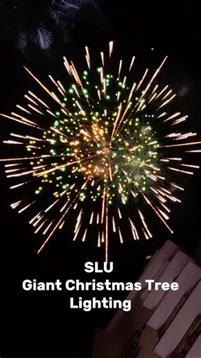 Watch the dazzling fireworks display at the SLU Giant Christmas Tree Lighting Ceremony #slugiantchristmastree #slu #baguiocity #Baguio | The Baguio Channel