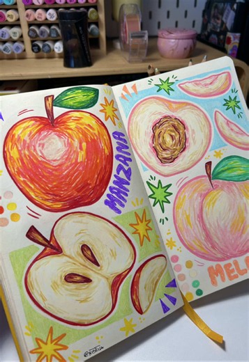 Cómo suena dibujar en tradicional: sketchbook y lápices de color