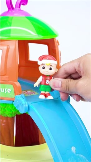 Satisfying with Unboxing & Cocomelon Holiday Christmas Toot-Toot Drivers Treehouse Track Set ASMR