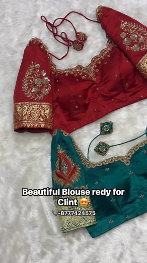8.9K views · 47 reactions | January February March bridal blouse customise open contact-8777424575 | নকশিকরন | Facebook