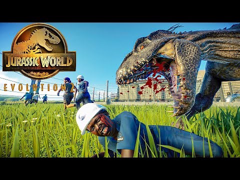 All Carnivores eat human in SLOW MO - Jurassic World Evolution 2