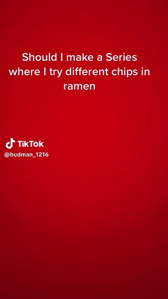 Testing Unique Chips in Ramen: Series Idea