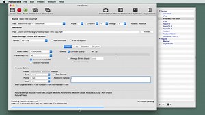 Handbrake video compressor