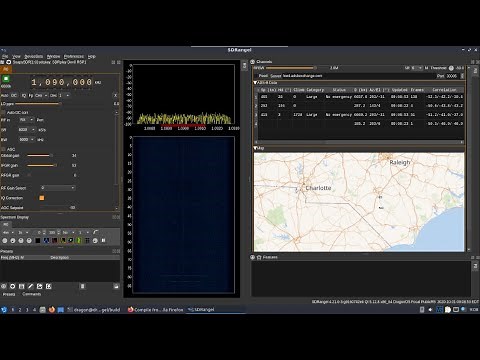 DragonOS Focal SDRAngel ADS-B + SDRPlay (RSP1A)