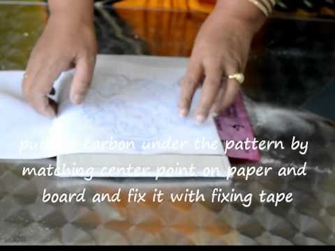 5 - Tracing the object on the painting canvas