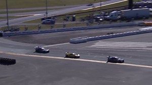 Late battle for the GTD Pro lead at Rolex 24 results in contact in the corner at Daytona