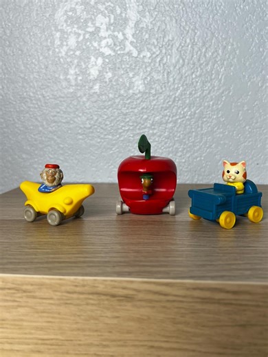 Vintage Richard Scarry Vehicles Lot Apple Car Banana Car Cat Wagon 1994 Busy World Toys - Etsy