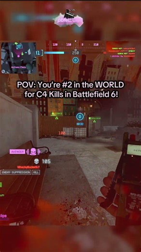 POV: You’re #2 in the WORLD for C4 Kills on Battlefield 6!