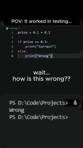It worked in testing… but failed in real use 😅 #python #coding #codinghumor #pov