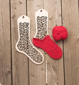 Personalized Wooden Sock Blockers: Knitting Gift - Etsy