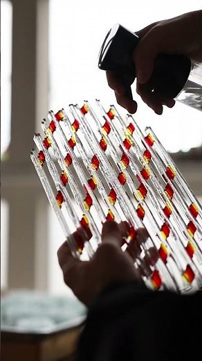 Full tutorial now available! #glassnetting #fusedglass #kilnfiring #glassartist