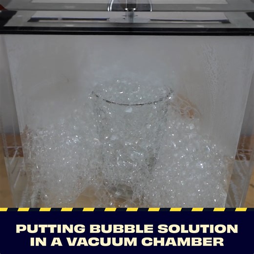 31K views · 390 reactions | In this video I put bubble solution in my vacuum chamber. I don't need to actually blow bubbles in the vacuum chamber because once it starts boiling it will make its own bubbles! | The Action Lab | Facebook