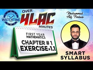 Smart Syllabus | First Year Mathematics | Chapter 1 | Exercise 1.1 | Muhammad Atif Firdous