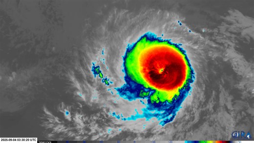 31K views · 40 reactions | This GOES-West weather satellite loop from NOAA shows powerful Hurricane Kiko spinning about in the Central Pacific Ocean; it is expected to approach Hawaii during the early to middle part of next week. | Weatherboy Weather | Facebook