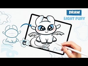 How to Draw Light Fury | How to Train Your Dragon | Drawing Tutorial