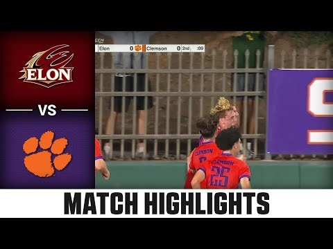 Elon vs. Clemson Match Highlights | 2025 ACC Men's Soccer