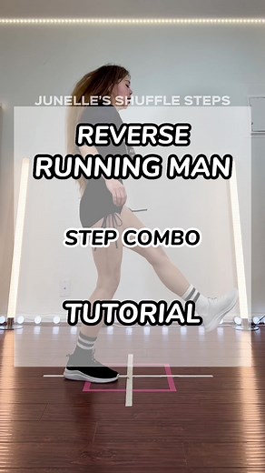 Reverse Running Man Step Combo TUTORIAL 👟 #footwork #footworktutorial #shuffledance #drill #shuffletutorial #runningman #reverse #reverserunningman #dance #baile #셔플 #シャッフルダンス #tanzen #ValentinesDay