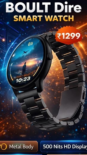 BOULT Dire smart watch best smart watch under 1299 best smart watch for men best budget smart watch