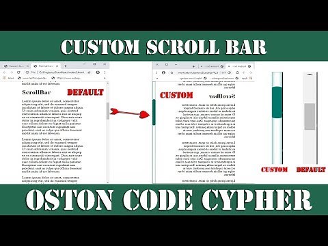 Learn how to create a custom scrollbar with CSS.