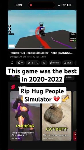 Rip Roblox Hug People Simulator 💔