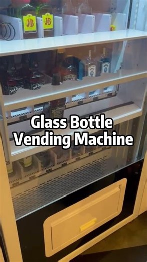 Vending machine for glass bottle with elevator, wine whiskey and champagne vending machine
