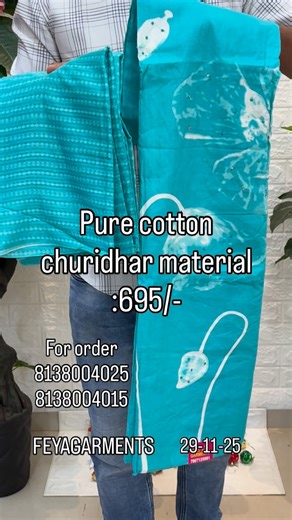FEYAGARMENTS PONNAPPAN CITY | #feyagarments #offer #churidharmaterials | Instagram