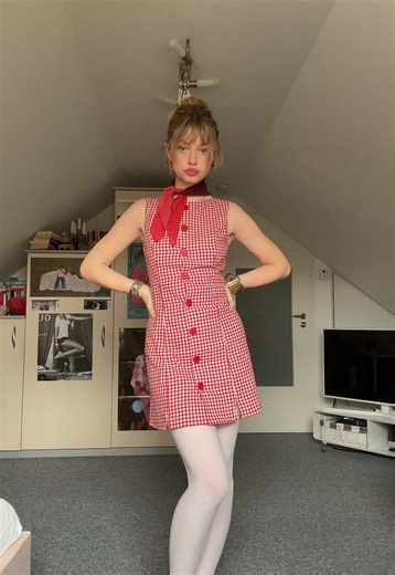 Styling White Tights with Rihoas Dresses